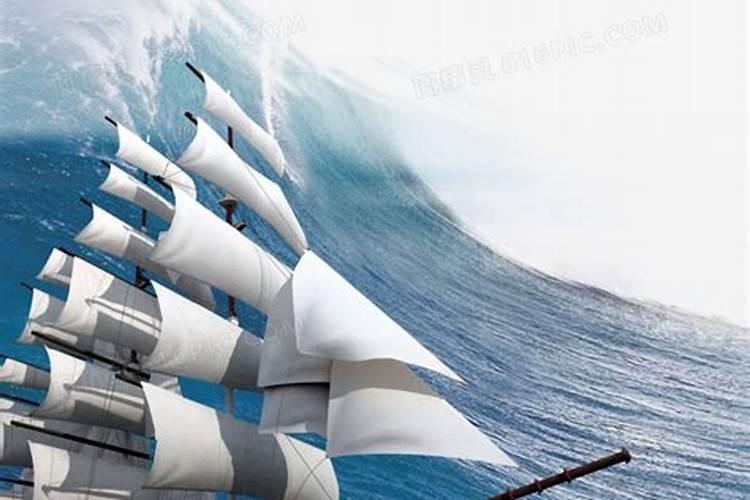 梦见大海大浪大风大船和船