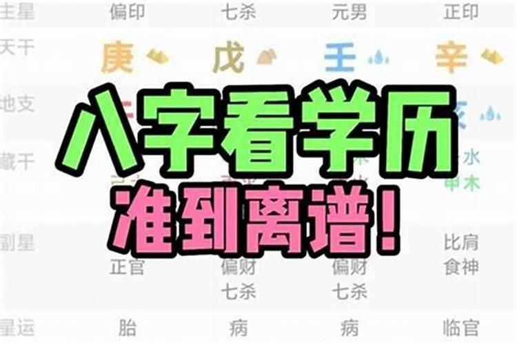 如何从生辰八字看学历？