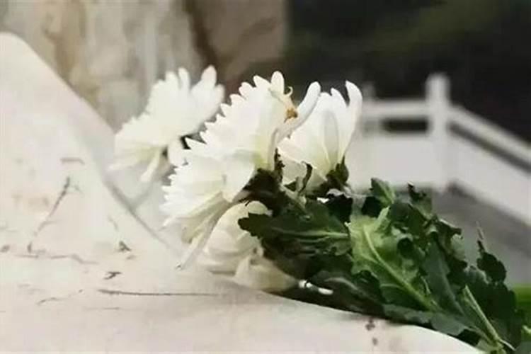 寒衣节上坟花束