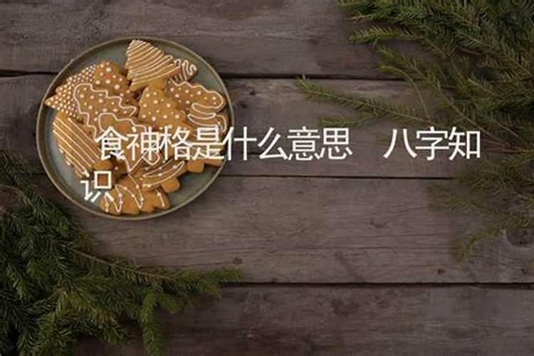 八字算命的食神是什么意思？
