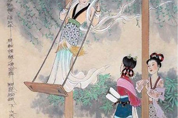 荡秋千是清明的风俗吗？