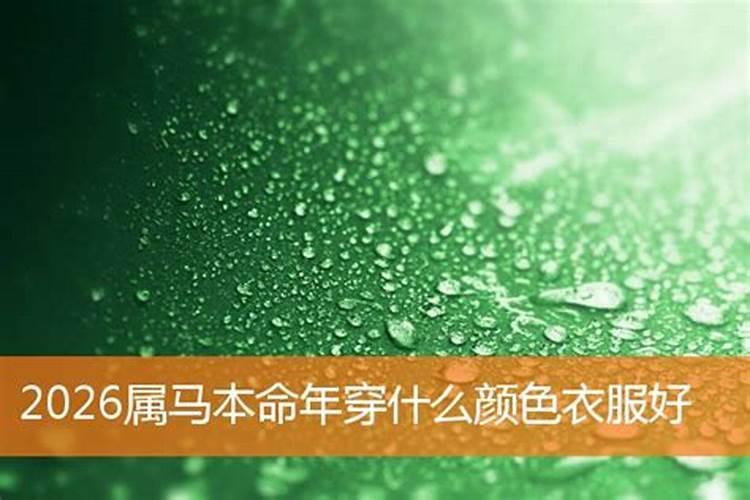 2026年本命年穿什么色衣服好？