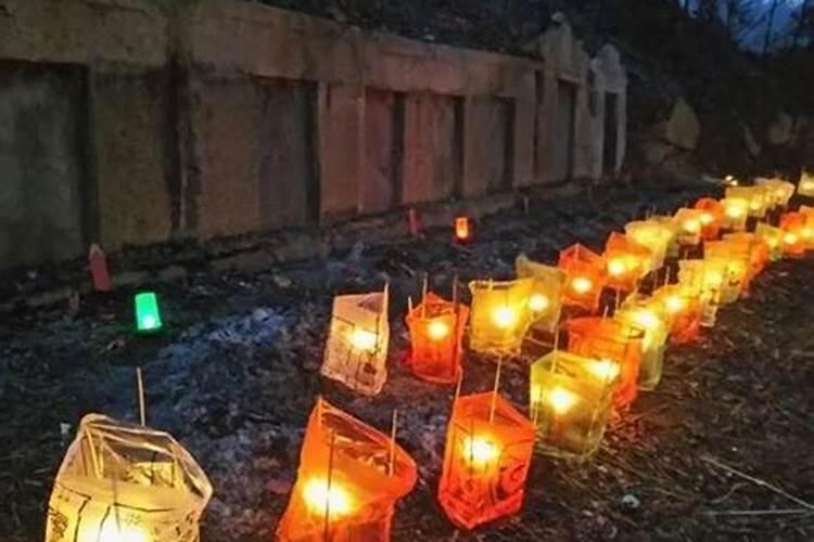 春节正月十五的送灯上坟