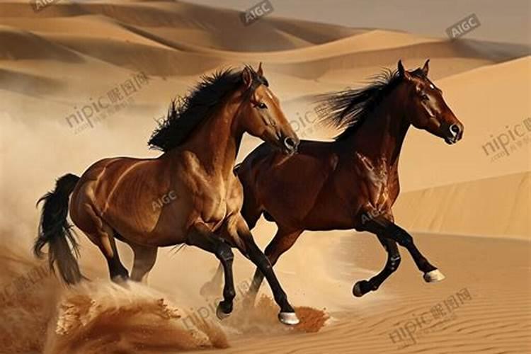 梦见两匹马在天上飞