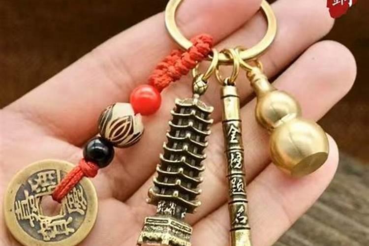 单独开光易理居文昌塔钥匙扣