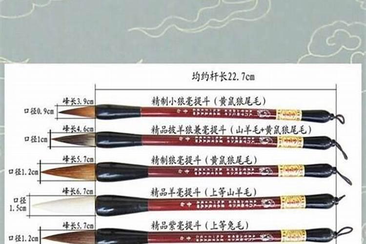 文昌位挂的毛笔用羊毫还是狼毫？