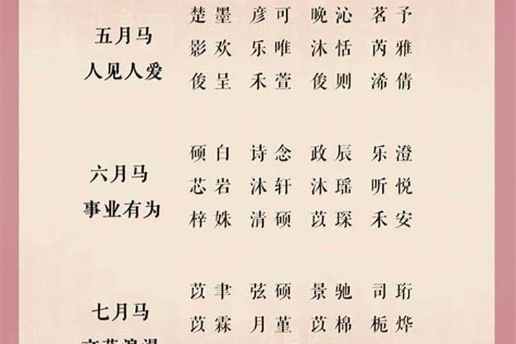 2026年婴儿取名字