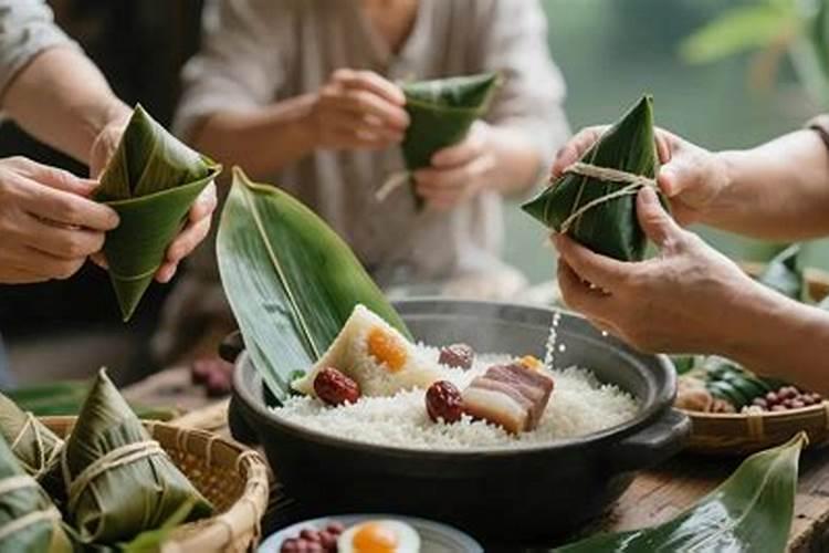 端午节的包粽子习俗的习作