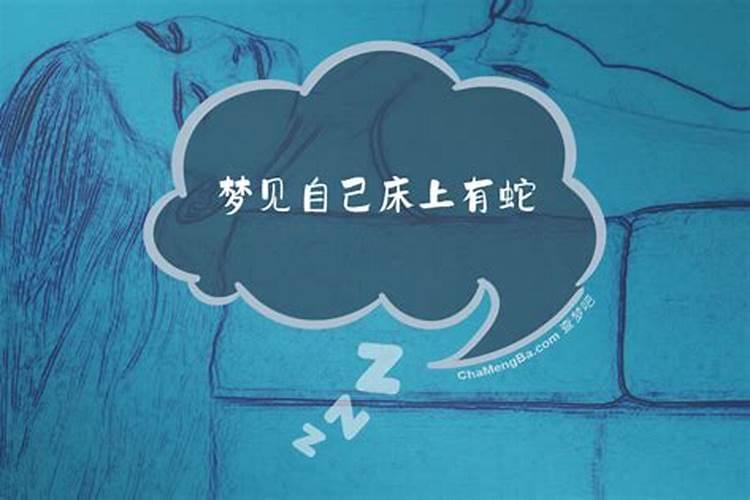 梦见很多蛇在自己床上？